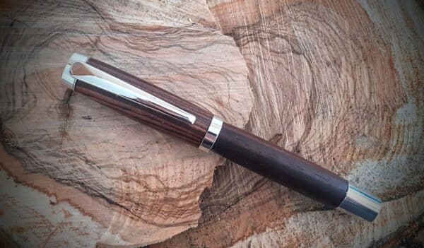 Penna a sfera in legno di Palissandro - immagine 2